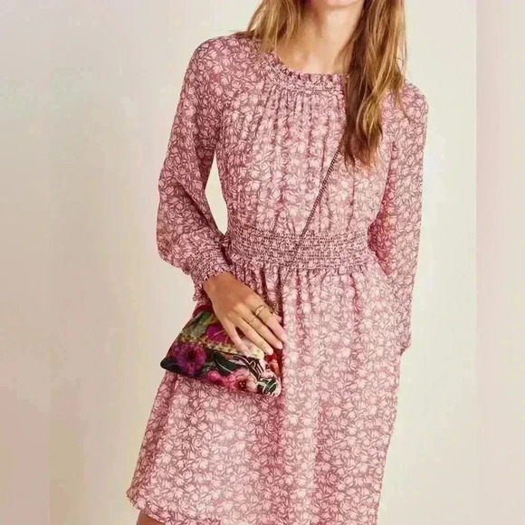 Anthropologie Gal Meets Glam Wimberly Smocked Mini Dress. Size 4 P - Picture 16 of 16